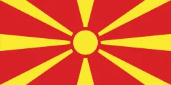 Vlag van Noord-Macedonië
