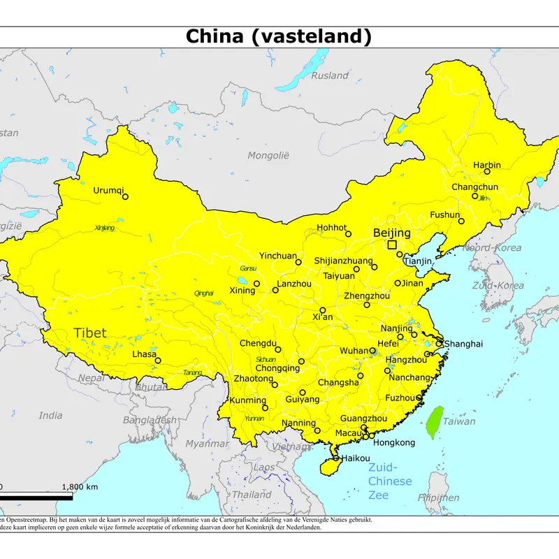 Kaart van China