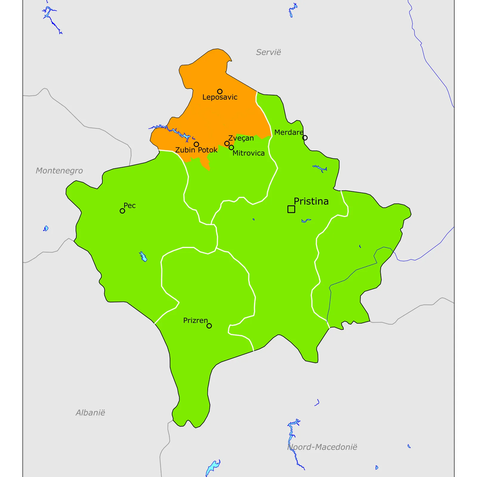 Grote kaart van Onbekend