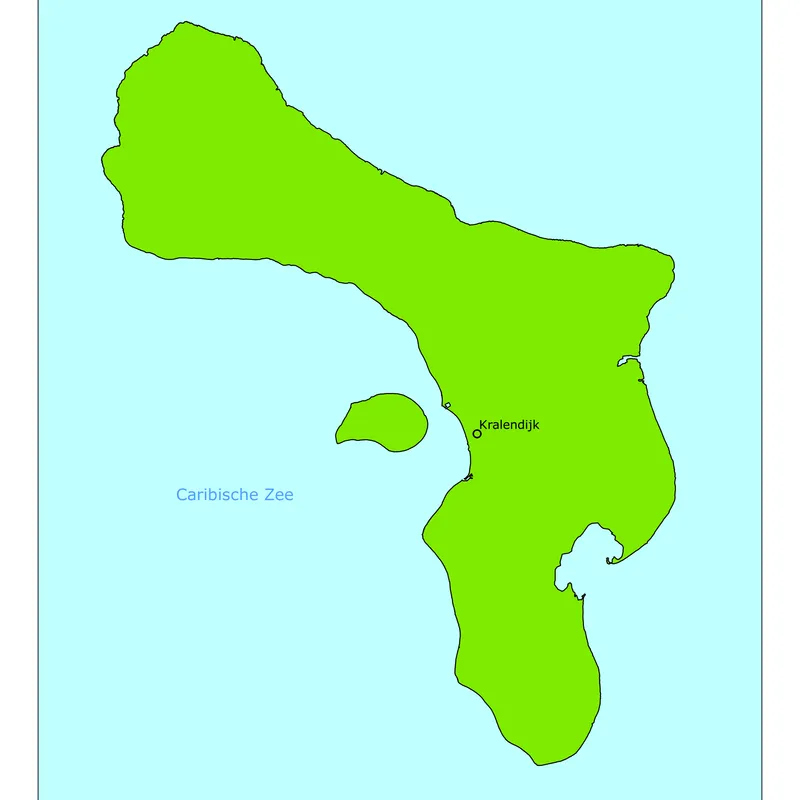 Kaart van Bonaire