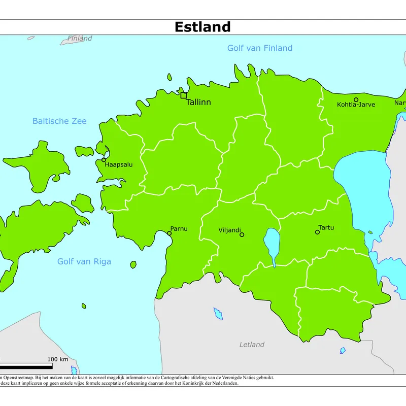 Kaart van Estland