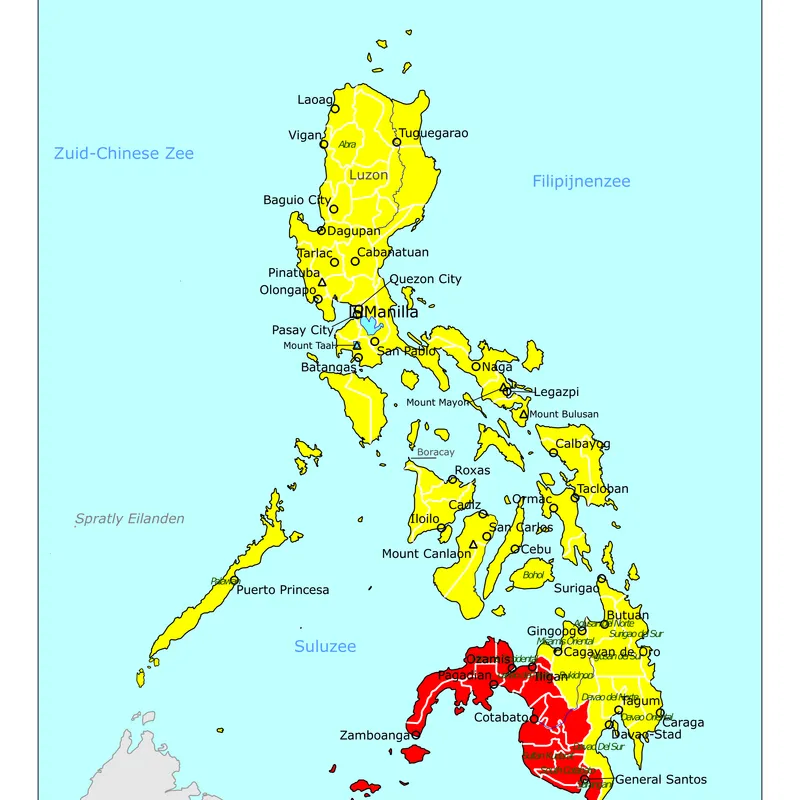 Kaart van Filipijnen