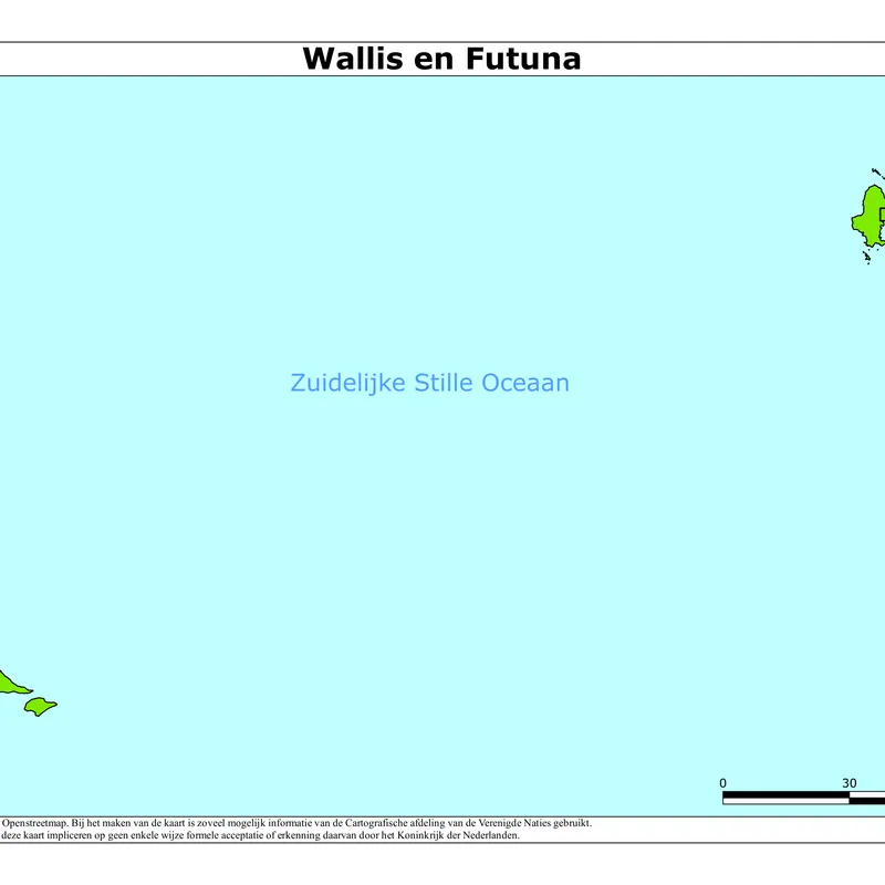 Kaart van Wallis en Futuna