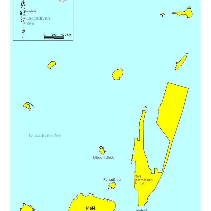 Kaart van Maldiven