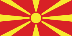 Vlag van Noord-Macedonië