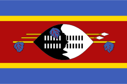 Vlag van Eswatini (Swaziland)